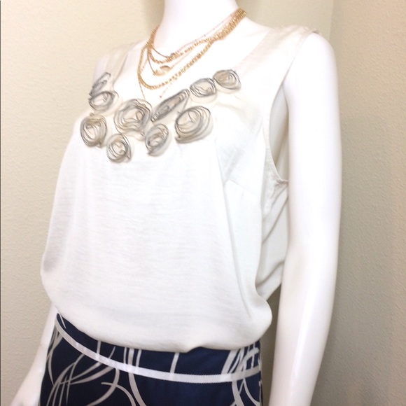 Loft blouse camisole sleeveless top chiffon cami - Picture 7 of 8